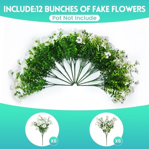 Hrobek Artificial Flowers for Outdoors Faux Plants for Outside Planter - Image 2