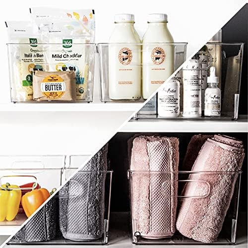 BINO | The Lodge Collection | Plastic Storage Bins - 2 Pack | Multi-Use Organizer With Built-In Handles | BPA-Free | for Pantry, Home, Fridge, and Freezer Organization - Image 5
