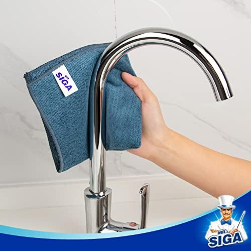 MR.SIGA Microfiber Cleaning Cloths, Streak Free Microfiber Towels, 12 Pack - Image 4