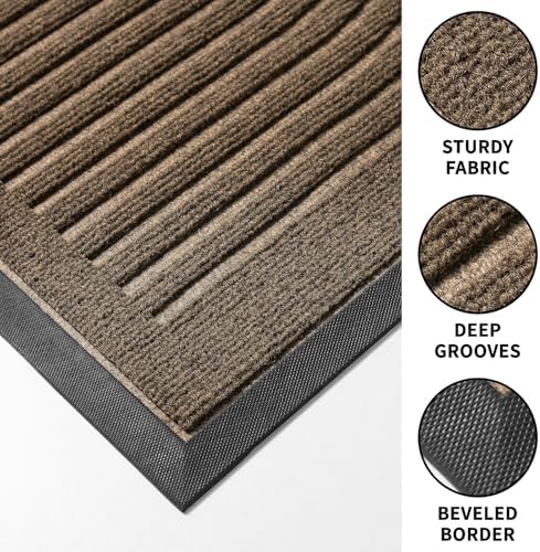 RORA Front Door Mat Outside Entrance, Indoor Welcome Doormat 29.5x17 - Image 4