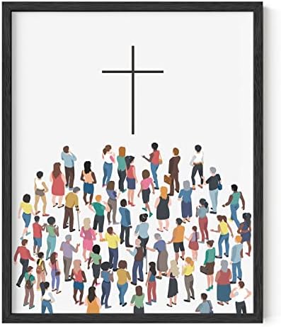 Haus and Hues Religious Wall Posters - The Cross of Jesus Christ, Religious Posters For Kids, Spiritual Pictures, Religious Pictures Christian Painting, Biblical Posters Catholic Art (Unframed, 16x20) by HausandHuesArtPrints