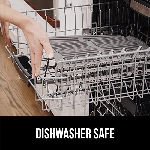 GORILLA GRIP Patented BPA-Free Silicone Dish Drying Mat, 18x24, Gray - Image 6