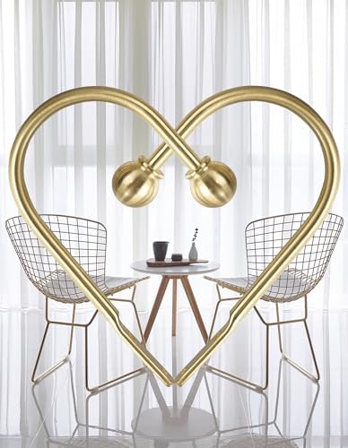ARNORX Curtain Holdbacks, Hooks, 2 PCS，Solid Steel Hooks, Decorative French Ball End, Curtain Drapery Holdbacks, Wall Mounted, Curtain Tiebacks, Brass Brushed - Image 2