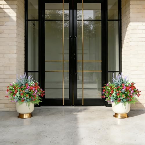 Hrobek Fake Artificial Flowers for Outdoors Faux Plants Outside Indoor - Image 5