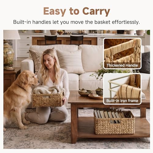 StorageWorks Large Wicker Baskets for Storage,Woven Basket for Gifts,1-Pack - Image 4