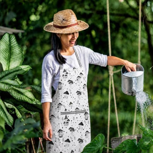 Kitchen Aprons for Women with 2 Pocket Adjustable Cute Vintage Holiday Gift - Image 2