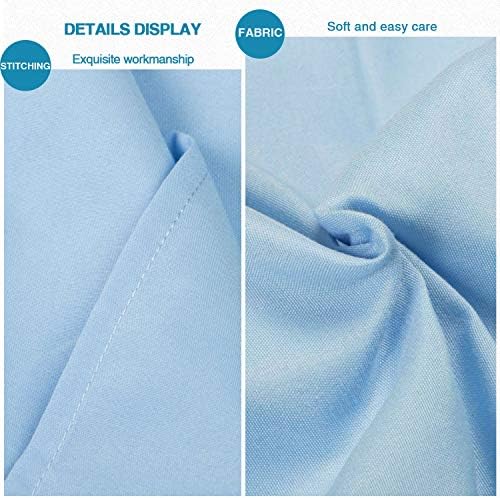 FLXXIE Microfiber King Pillow Shams Set of 2, Sky Blue - Image 3