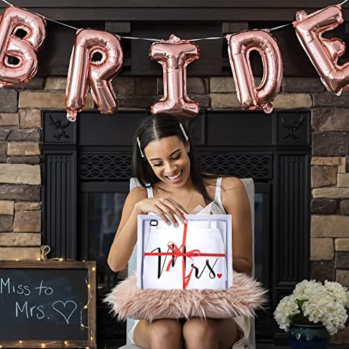 Prazoli His and Her Aprons - Mr and Mrs Couples Engagement, Cute Bridal Shower Gift Anniversary Wedding Registry Items & Decoration, Housewarming Gifts for New Home Newlywed - Image 3