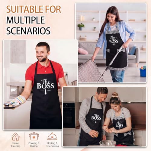 King & Queen Aprons Gift for Couple - Image 5