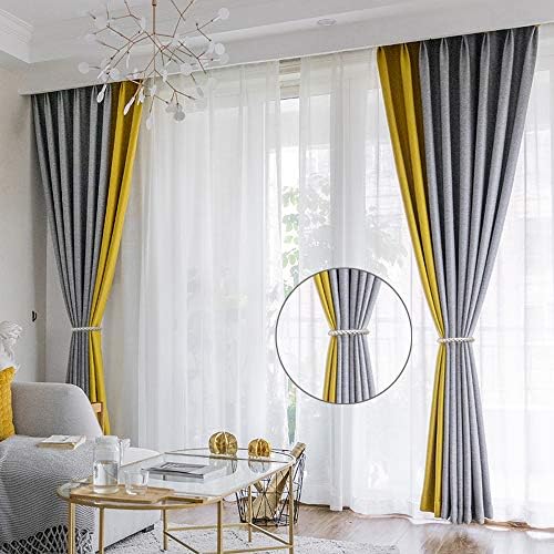 Curtain Tiebacks Ropes, 4pcs Decorative Handmade Tie Backs Curtain Holdbacks Holders Cord for Window Sheer Drapes Indoor Outdoor, Grey - Image 2