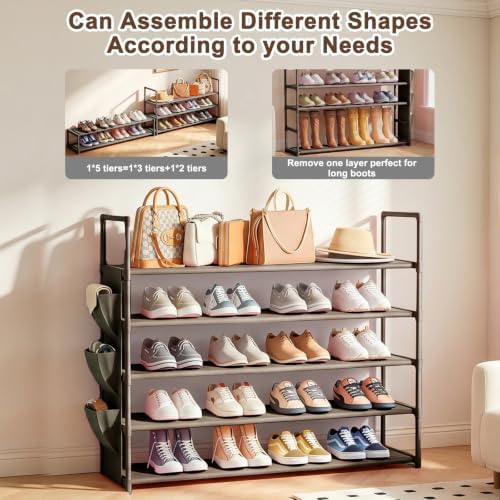OYREL Shoe Rack 5 Tier 20-25 Storage Capacity Shoes Organizer - Image 5