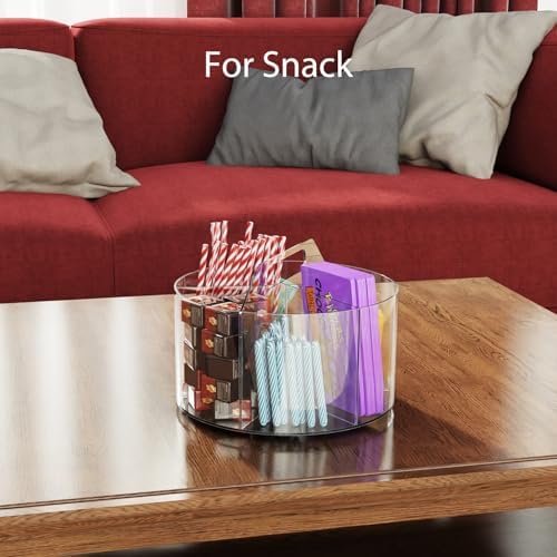 Desk Pen Holder, 360 Degree Acrylic Rotating Pencil Organizer for Kid Crayon Marker, Office Supply Accessory Organizer Rotating Organization for Desktop, Kitchen, Makeup, Vanity - Image 6