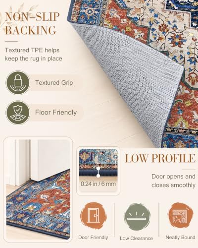 OLANLY 2x7 Washable Runner Rug, Soft Non Slip Carpet for Hallway Kitchen - Image 7