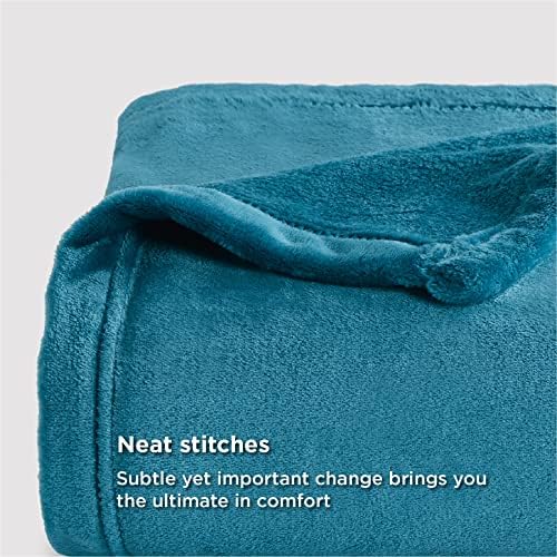 Bedsure GentleSoft Fleece Blankets King Size Teal - Bed Blanket Soft Lightweight Plush Cozy Fuzzy Luxury Microfiber, 108x90 inches - Image 4