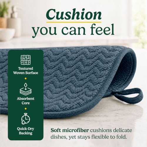 Cuisinart Dish Drying Mat for Kitchen Counter, 2-Pack XL 18"x24" - Image 4