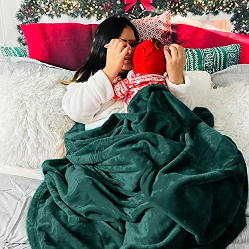 Bedsure GentleSoft Fleece Throw Blanket Forest Green - 300GSM Blankets for Couch, Sofa, Bed, Soft Lightweight Plush Cozy Throws for Toddlers, 50x60 inches - Image 6