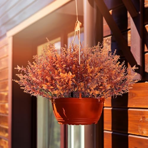 RECUTMS Outdoor Faux Plant Fall Fake Plant UV Resistant Artificial Greenery - Image 6