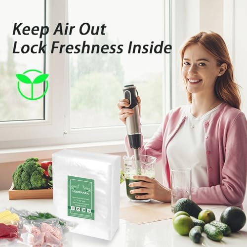 Vacuum Sealer Bags,2.7"*4" 100 Pcs Heavy Duty Pre-Cut Design Commercial Grade Food Sealable Bag for Heat Seal Food Storage,Boilsafe to 280°F Freezable,Good for Storage,Meal Prep and Sous Vide - Image 3