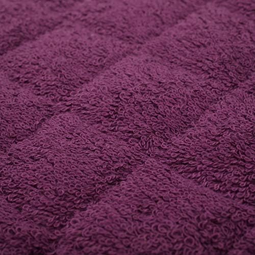 100% Cotton Kitchen Everyday Basic Terry Pot Holder Heat Resistant Coaster Potholder for Cooking and Baking Set of 5 Grape - Image 5