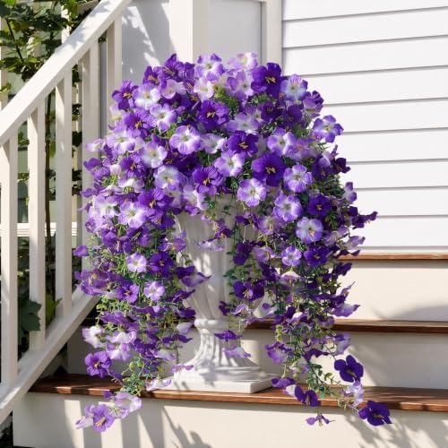Artificial Flowers for Outdoor Decor, Fake Silk Flowers, 2PCS by TrueGloArtficialGreenery