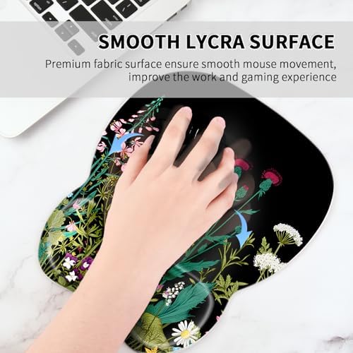 EooCoo Ergonomic Mouse Pad with Wrist Rest, Memory Foam Support Mousepad - Image 3