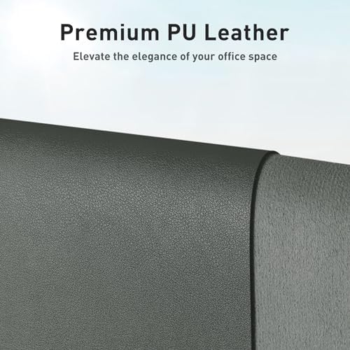 Aothia Faux Leather Desk Mat – Large Mouse Pad, Non-Slip PU Leather Blotter, Waterproof Writing Surface for Office and Home (Jungle Green, 47.2" x 23.6") - Image 2