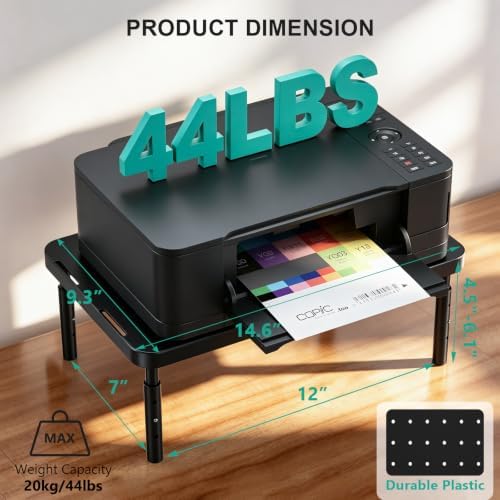 WALI Computer Monitor Stand for Desk, Adjustable Laptop Riser, up to 44 lbs - Image 2