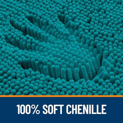 OLANLY Bathroom Rugs 34x21, Extra Soft Absorbent Chenille Bath Rugs - Image 3