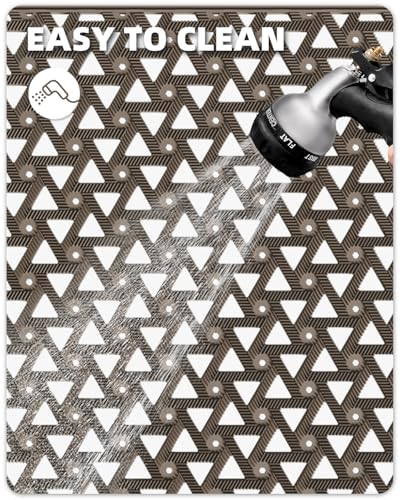 Color&Geometry Door Mat Outside Entrance with Drainage, 24"X36" Brown - Image 6