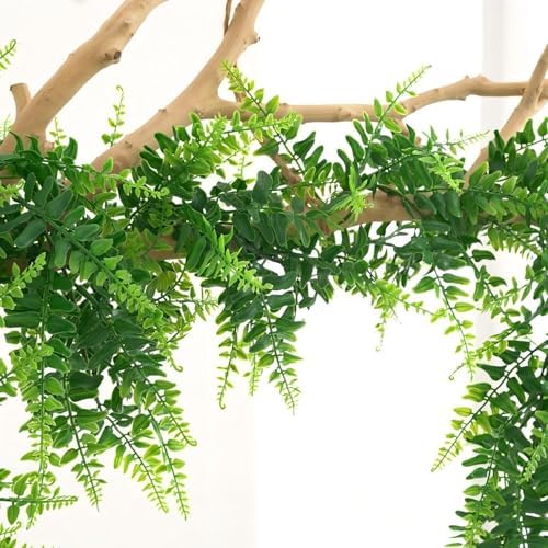GBESTWOOW Fern Garland, Artificial Vine Fake Greenery Wedding Arch Swag Backdrop Doorways Table Runner Ivy Indoor Outdoor - Image 3