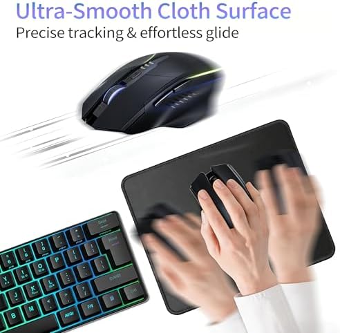 12 Pack Mouse Pads Bulk, Black Mouse Pads for Desk, Office and School - Image 4