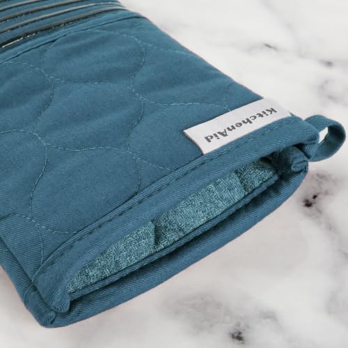 KitchenAid Quilted Cotton Oven Mitt, Pot Holder & Towel Set, Agave - Image 4