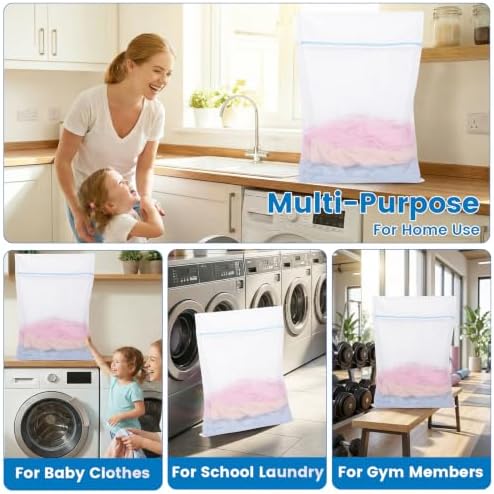 2 Pack XX-Large Mesh Laundry Bags for Delicates, Fine Mesh 24 x 32 Inches - Image 5
