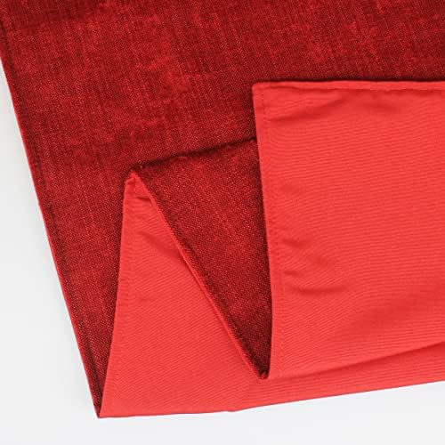 AMBERIS Bed Runner Red, Chenille Soft No Fading Modern Bed Scarf (Pillowcases Sold Separately) - Image 4