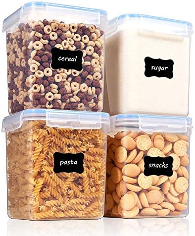 Vtopmart 2.5L / 84.5oz Food Storage Containers, 4 PCS, Blue by Vtopmart