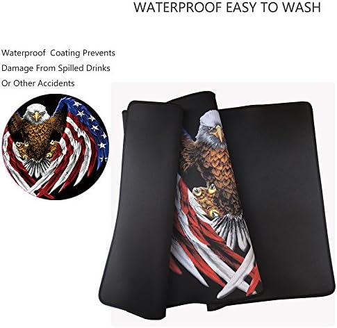 XXL Professional Large Mouse Pad & Computer Game Mouse Mat (35.4x15.7x0.1IN, US Eagle) - Image 3