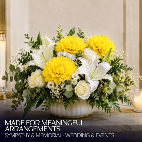 Royal Imports Carnation Artificial Flowers for Weddings – Yellow 100pk - Image 3