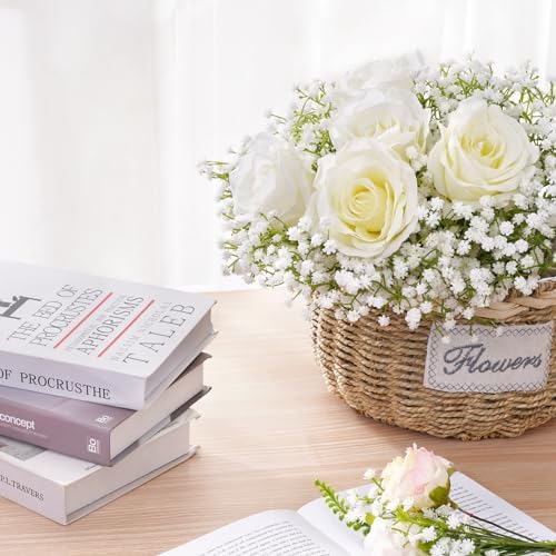 Waipfaru 15Pcs Babys Breath Artificial Flowers, Baby Breath Flowers Artificial Bulk, Real Touch Fake White Flowers, Faux Babies Breath Gypsophila for Wedding Home Decor Floral Arrangement - Image 2
