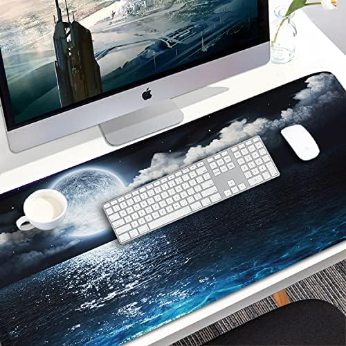 Naukay Large Mouse Pad, 31.5x15.7 inch Large Extended Computer Keyboard Mouse Mat, Water Resist Non-Slip Mousepad Rubber Base Long XXL Gaming Mouse Pad for Work & Gaming, Office & Home - Image 7