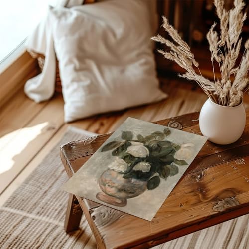 RETRART Vintage Wall Art, Vintage Floral Wall Art Prints - Vintage Flower Pictures Decor Aesthetic - Canvas Prints for Bedroom Living Room Bathroom Wall Decor - 11" x 14" Unframed - Image 4