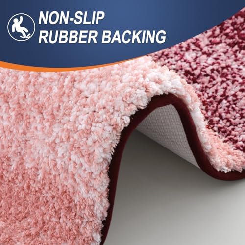 OLANLY Bathroom Runner Rug 47x20, Extra Soft Absorbent Microfiber Bath Rugs - Image 4