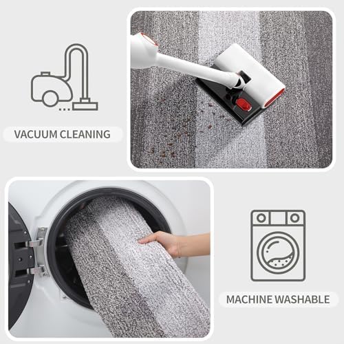 Kitinjoy Indoor Outdoor Door Mat, 48x32 Non-Slip Dirt Trapper Doormats - Image 5