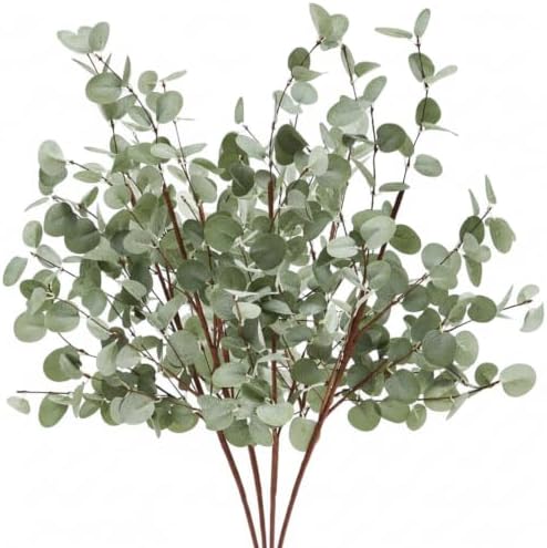 Giegxin 4 Pcs 30" Artificial Eucalyptus Branches for Vase, Green by Giegxin