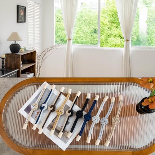 Magnetic Curtain Tiebacks Holdbacks Rope Curtain Tie Backs Outdoor Contoeey - Image 6