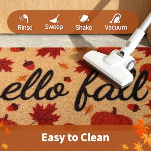Fall Door Mat, Non Slip Outdoor Front Porch Welcome Mat 17"x30" - Image 5