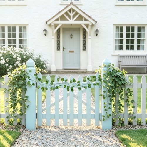 54 Pack 405ft Fake Vines Hanging Greenery Garland, Faux Leaves Plants, Artificial Ivy Vines for Bedroom Wall Decor, Garden & Outdoor Wall Decoration - Image 7