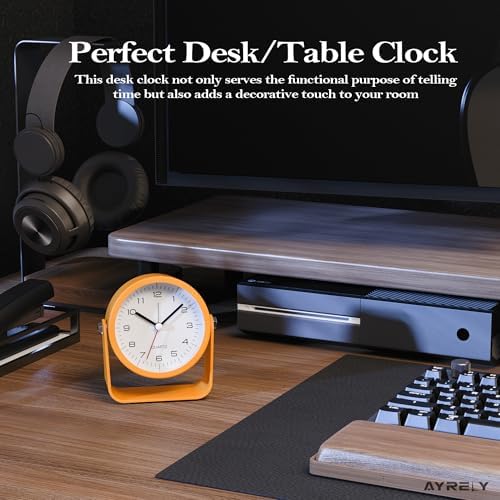 AYRELY® 3.5" Small Analog Travel Alarm Clock, Battery Operated Desk Clock - Image 3