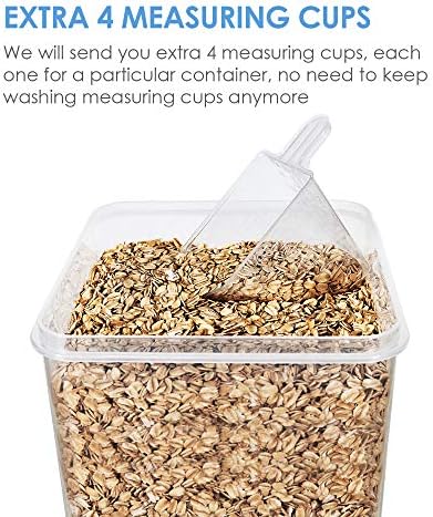 Vtopmart 2.5L / 84.5oz Food Storage Containers, 4 PCS, Blue - Image 3