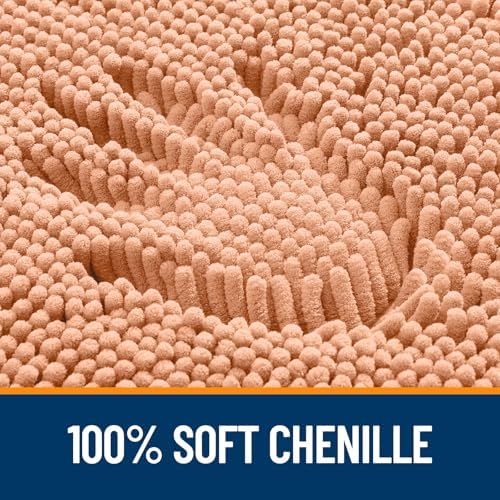 OLANLY Small Bathroom Rugs 24x16, Extra Soft Absorbent Chenille Bath Rugs - Image 3