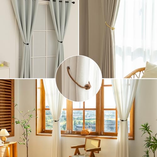 Curtain Tiebacks Magnetic Decorative Rope Tie Backs Holdbacks Contoeey - Image 6